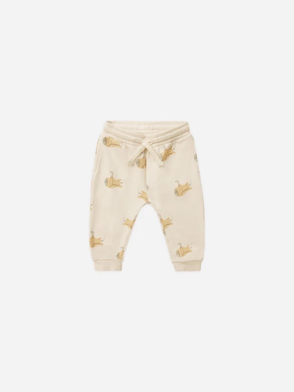 Rylee + Cru Cream Jogger Pants with submarine print. NWT